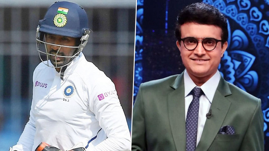 sourav ganguly & wriddhiman saha sourav ganguly & wriddhiman saha