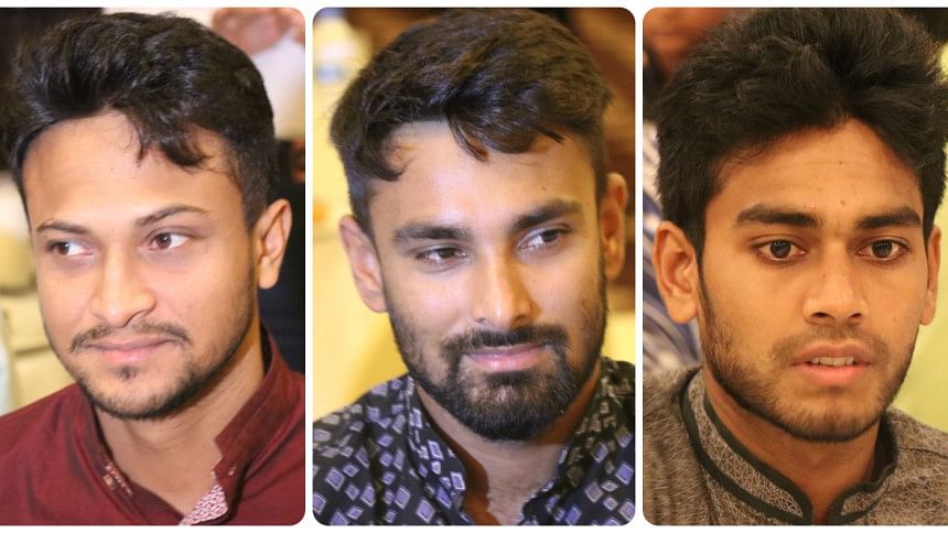 Shakib al hasan, Liton Das & mehedi hasan miraz Shakib al hasan, Liton Das & mehedi hasan miraz