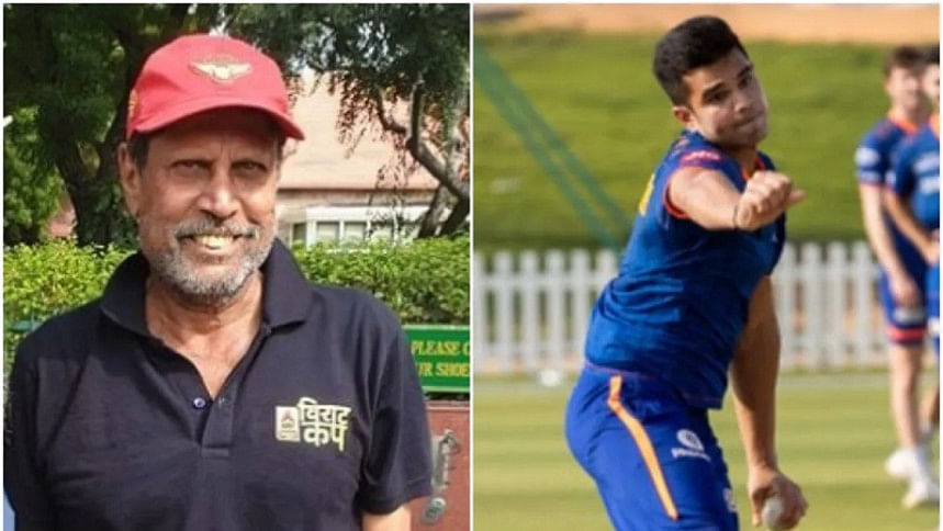 Kapil Dev & Arjun Tendulkar Kapil Dev & Arjun Tendulkar
