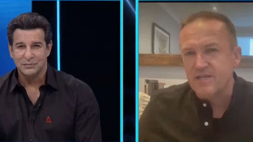 wasim akram and andy flower wasim akram and andy flower