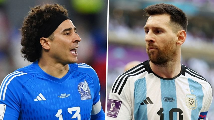 Guillermo Ochoa & Lionel Messi Guillermo Ochoa & Lionel Messi
