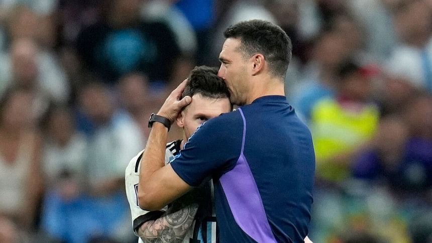 Scaloni and messi Scaloni and messi