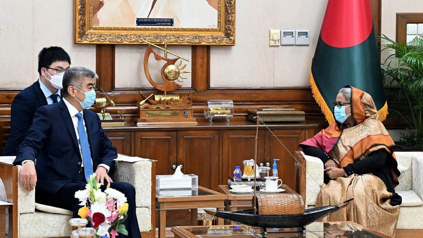 প্রধানমন্ত্রী শেখ হাসিনা, চীন শেখ হাসিনা