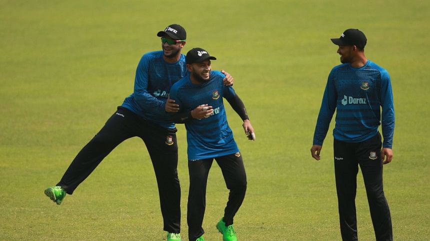Shakib Al Hasan, Mushfiqur Rahim, Najmul Hossain Shanto Shakib Al Hasan, Mushfiqur Rahim, Najmul Hossain Shanto