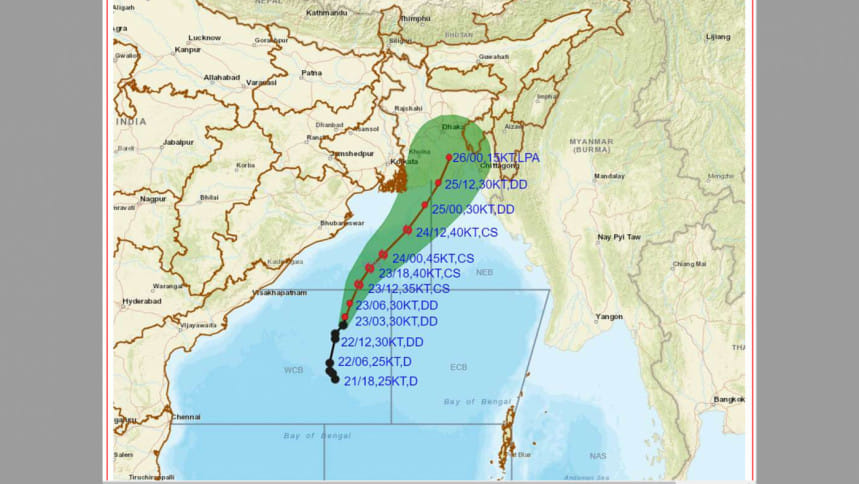 সন্ধ্যার পরে ঘূর্ণিঝড়ে রূপ নিতে পারে নিম্নচাপ, সারা দেশে ভারী বৃষ্টির সম্ভাবনা
