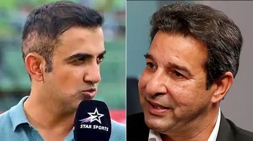 wasim akram and gautam gambhir wasim akram and gautam gambhir