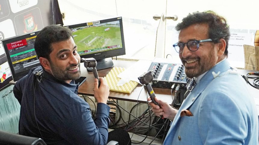 Tamim Iqbal & Athar Ali Khan মিরপুর টেস্টে তামিম ইকবালের ধারাভাষ্য