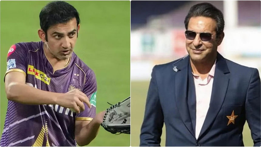 Wasim Akram & Gautam Gambhir Wasim Akram & Gautam Gambhir