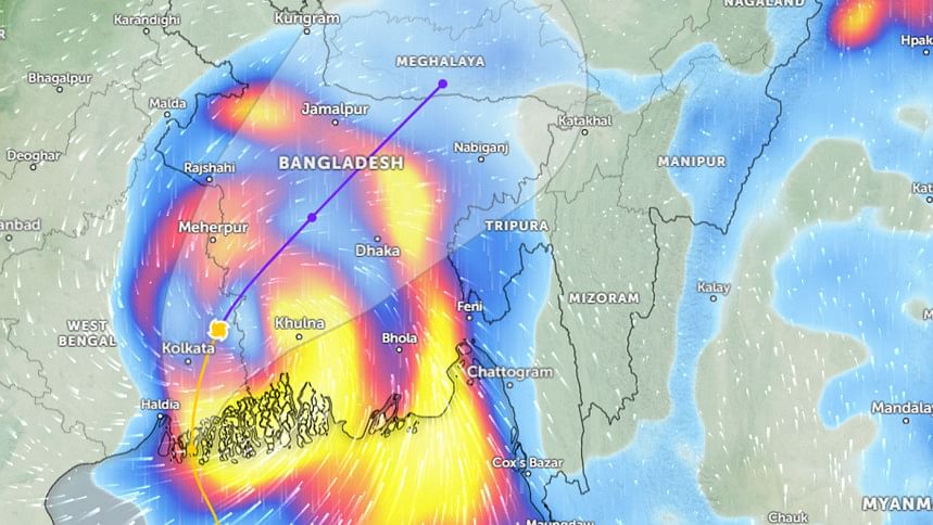 দুর্বল হয়ে রিমাল এখন গভীর স্থল নিম্নচাপ দুর্বল হয়ে রিমাল এখন গভীর স্থল নিম্নচাপ