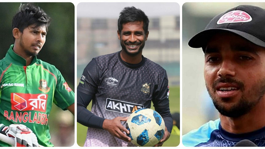 Mosaddek Hossain, Shuvagata Hom & Mominul Haque Mosaddek Hossain, Shuvagata Hom & Mominul Haque