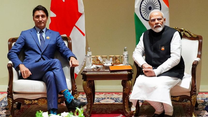 কানাডার প্রধানমন্ত্রী জাস্টিন ট্রুডো ও ভারতের প্রধানমন্ত্রী নরেন্দ্র মোদি। ফাইল ছবি: ডয়চে ভেলে/এপি