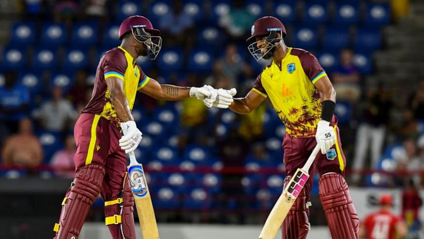 Evin Lewis and Shai Hope Evin Lewis and Shai Hope