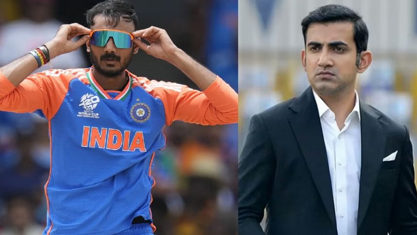 axar patel and gautam gambhir axar patel and gautam gambhir