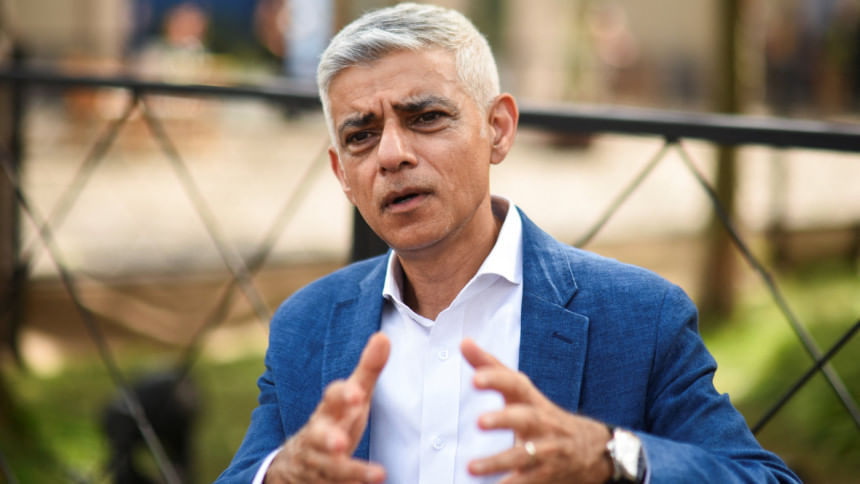 লন্ডনের মেয়র সাদিক খান। ফাইল ছবি: রয়টার্স