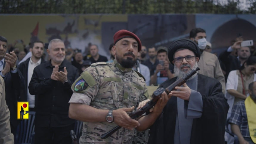 হিজবুল্লাহর সশস্ত্র বাহিনী প্রধান হাইতাম আলি তাতাবাই ও  সাবেক প্রধান হাশেম সাফিএদ্দিন। দুইজনই ইসরায়েলি হামলায় প্রাণ হারিয়েছেন। ফাইল ছবি: হিজবুল্লাহ মিডিয়া অফিস