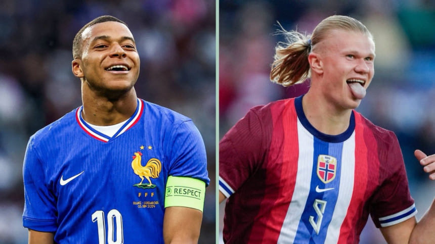 Kylian Mbappe and Erling Haaland