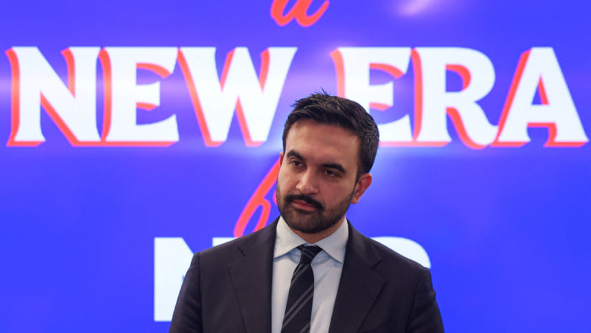 যুক্তরাষ্ট্রে নতুন যুগের সূচনায় জোহরান মামদানি। ছবি: রয়টার্স