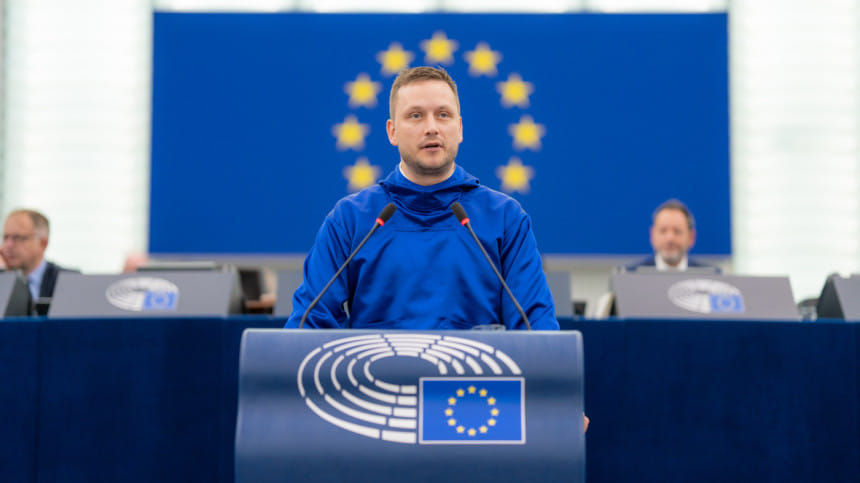 গ্রিনল্যান্ডের প্রধানমন্ত্রী ইয়েন্স ফ্রেডেরিক নিয়েলসেন। ফাইল ছবি: ইউরোপীয় পার্লামেন্টের ওয়েবসাইট