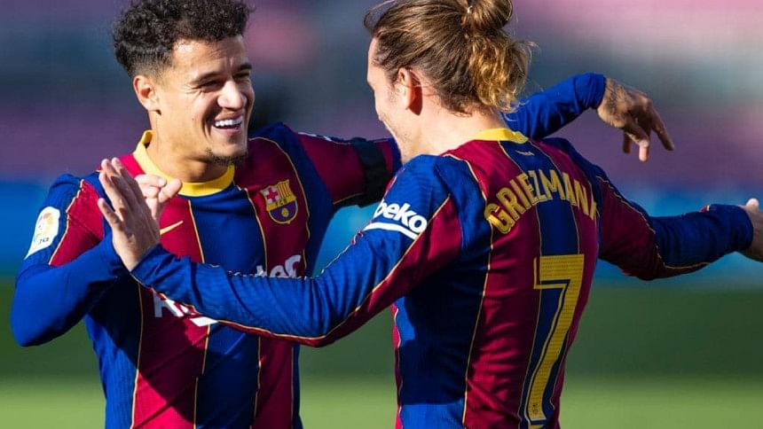 griezmann and coutinho griezmann and coutinho