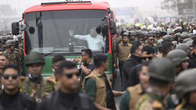 সংবর্ধনাস্থলে তারেক রহমান, স্লোগানে মুখর চারপাশ