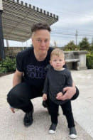 ইলন মাস্ক ও তার ছেলে অ্যাশ (X Æ A-12)। ছবি: মাস্কের ইনস্টাগ্রাম থেকে 