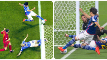 controversial goal by Japan