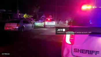 একাধিকবার গুলির শব্দ শোনার অভিযোগে আসলে আইনশৃঙ্খলা রক্ষাকারী বাহিনী দ্রুত ঘটনাস্থলে পৌঁছায়। ছবি: এএফপি