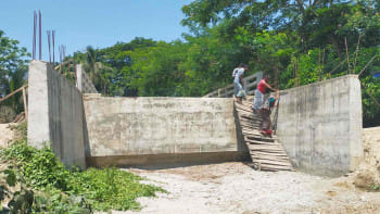 মই দিয়ে সেতু পার