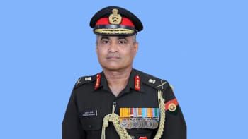 ভারতের সেনাপ্রধান মনোজ পান্ডে। ছবি: ভারতের প্রতিরক্ষা বাহিনী