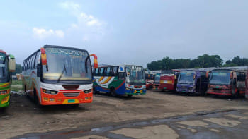 ঢাকা-রাজবাড়ী রুটে বাস চলাচল বন্ধ