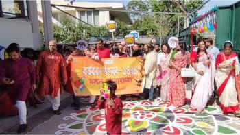 বর্ণাঢ্য মঙ্গল শোভাযাত্রা। ছবি: সংগৃহীত