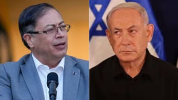 গুস্তাভো পেত্রো ও বেনিয়ামিন নেতানিয়াহু। ফাইল ছবি: সংগৃহীত/কোলাজ