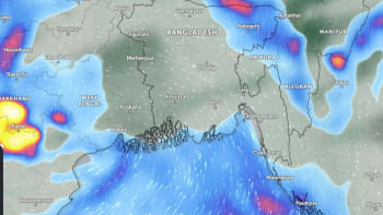 সাগরে লঘুচাপ, বন্দরে ৩ নম্বর সংকেত