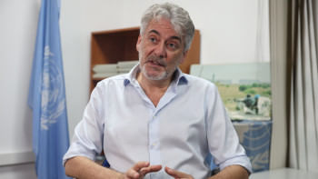 ইউনিফিলের মুখপাত্র আন্দ্রেয়া তেনেনতি। ছবি: রয়টার্স