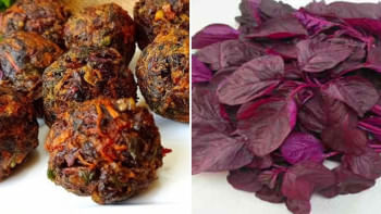 লাল শাকের পাকোড়া