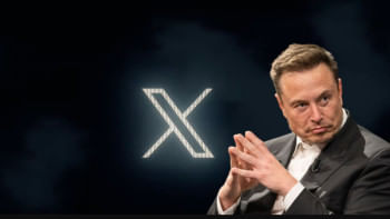 ইলন মাস্ক ও এক্সের লোগো। প্রতীকী ছবি: সংগৃহীত
