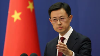 চীনের পররাষ্ট্র মন্ত্রণালয়ের মুখপাত্র গুয়ো জিয়াকুন। ফাইল ছবি: রয়টার্স
