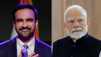 নরেন্দ্র মোদি ও জোহরান মামদানি। কোলাজ ছবি: রয়টার্স