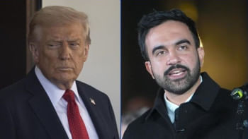 মার্কিন প্রেসিডেন্ট ট্রাম্প ও নিউইয়র্কের মেয়র মামদানি। ছবি: সংগৃহীত 