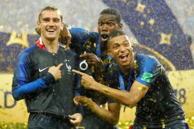 পল পগবা, গ্রিজম্যান, এমবাপে