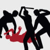 mob beating mob beating