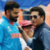 Virat Kohli and Sachin Tendulkar Virat Kohli and Sachin Tendulkar