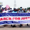 মার্চ ফর জাস্টিস: গাজীপুরের শিক্ষার্থীদের ওপর পুলিশের লাঠিচার্জ গাজীপুর, কোটা আন্দোলন, কোটা সংস্কার আন্দোলন, লাঠিচার্জ,