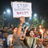 ভারতে চিকিৎসক ধর্ষণ-হত্যার প্রতিবাদে বিক্ষোভ। ছবি: এএফপি  ভারতে চিকিৎসক ধর্ষণ-হত্যার প্রতিবাদে বিক্ষোভ। ছবি: এএফপি