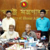 স্বরাষ্ট্র উপদেষ্টা মো. জাহাঙ্গীর আলম চৌধুরী ইজতেমার দিন ঘোষণা করছেন। ছবি: সংগৃহীত