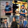 পাঁচ নিহত সাংবাদিক ফাদি হাসুউনা, ইব্রাহিম আল শেখ আলী, মোহাম্মদ আল–লাদাহ, ফয়সাল আবু আল–কুমসান ও আয়মান আল–জাদি। ছবি: এক্স থেকে সংগৃহীত