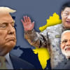 ট্রাম্প, মোদি ও শি জিন পিং। কোলাজ: ডয়চে ভেলে