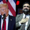 নিউইয়র্কের মেয়রপ্রার্থী জোহরান মামদানি ও মার্কিন প্রেসিডেন্ট ট্রাম্প। কোলাজ ছবি: এএফপি
